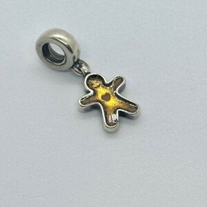 Retired Pandora Gingerbread Charm Christmas